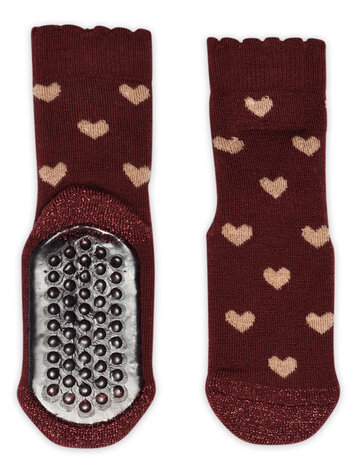MP Denmark Rosalia socks - anti-slip Wine Red