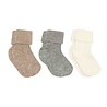 MP Denmark Cotton rib baby socks - 3-pack Grey Melange MP Denmark Cotton rib baby socks - 3-pack Grey Melange
