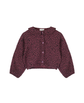 Jenest Polly Blouse Lt Cherry Bordeaux