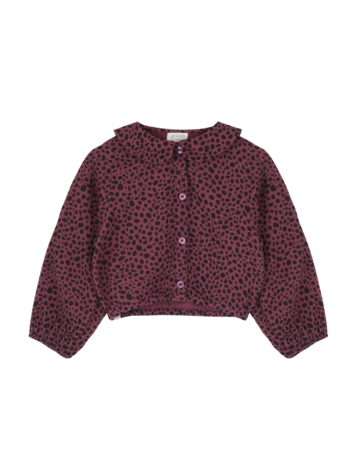 Jenest Polly Blouse Lt Cherry Bordeaux