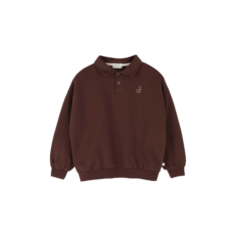 Jenest Cameron Polo Sweater Fondant Brown Jenest Cameron Polo Sweater Fondant Brown