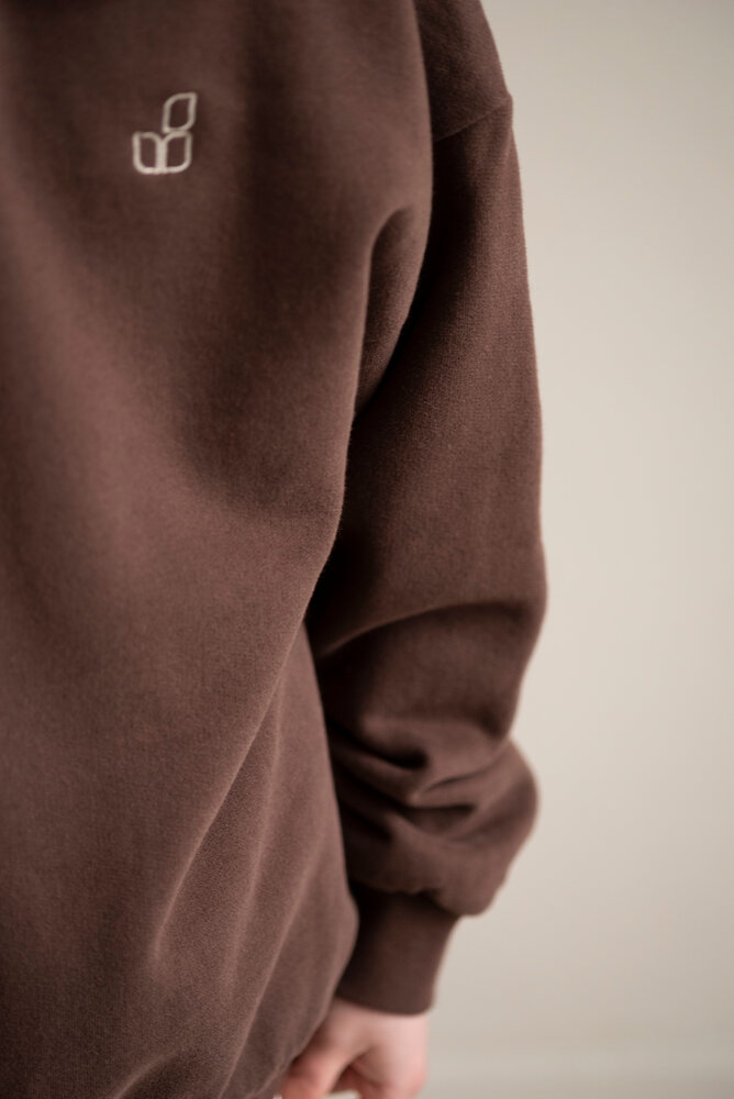 Jenest Cameron Polo Sweater Fondant Brown Jenest Cameron Polo Sweater Fondant Brown