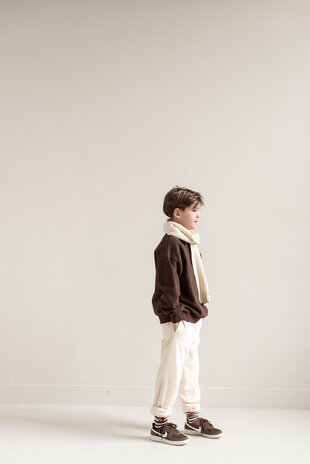 Jenest Cameron Polo Sweater Fondant Brown Jenest Cameron Polo Sweater Fondant Brown