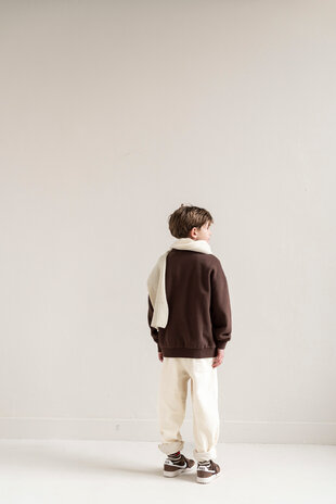 Jenest Cameron Polo Sweater Fondant Brown Jenest Cameron Polo Sweater Fondant Brown