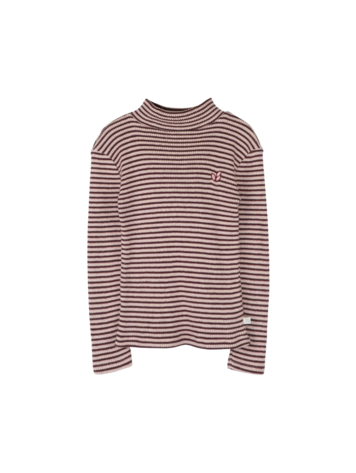 Jenest Tara Turtle Neck LS T-shirt Rose Bordeaux
