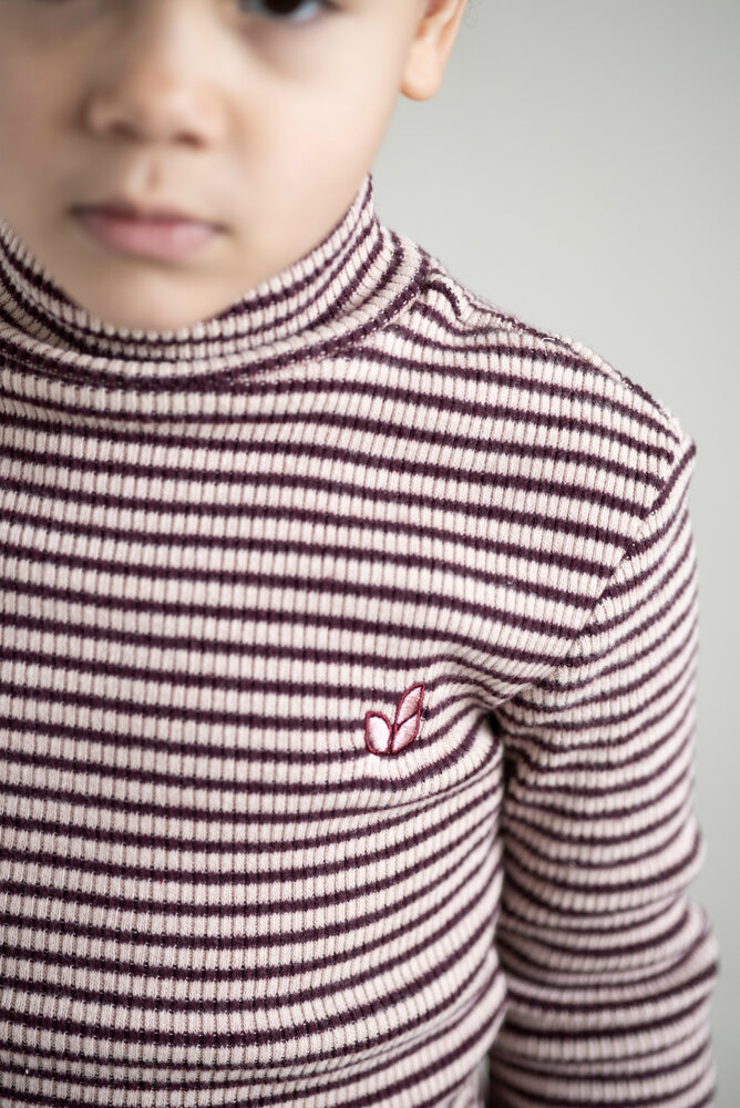 Jenest Tara Turtle Neck LS T-shirt Rose Bordeaux Jenest Tara Turtle Neck LS T-shirt Rose Bordeaux