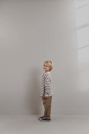 Jenest James LS T-shirt Brown Grey Melange Jenest James LS T-shirt Brown Grey Melange