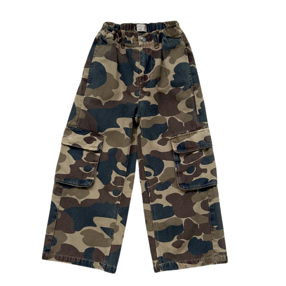 Jenest Unisex Cargo Pants Caramel Brown Camouflage Jenest Unisex Cargo Pants Caramel Brown Camouflage