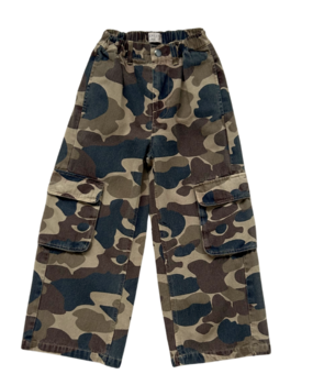 Jenest Unisex Cargo Pants Caramel Brown Camouflage