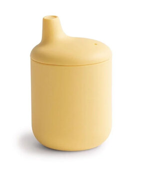 Mushie Sippy cup pale daffodil