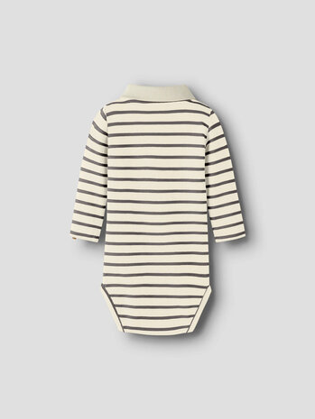 Lil Atelier 13261327 NBMLIMIA LS POLO BODY LIL Turtledove POPPY SEED Lil Atelier 13261327 NBMLIMIA LS POLO BODY LIL Turtledove POPPY SEED