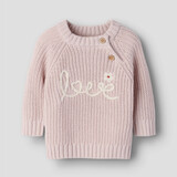 Lil Atelier 13245271 NBFEMLEN EMB LS KNIT LIL Hushed Violet