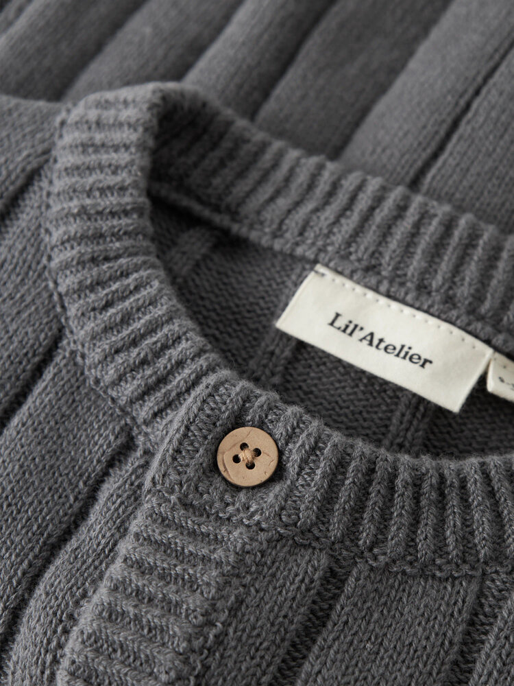 Lil Atelier 13257600 NBMLOMON LS KNIT CARD LIL Poppy Seed Lil Atelier 13257600 NBMLOMON LS KNIT CARD LIL Poppy Seed