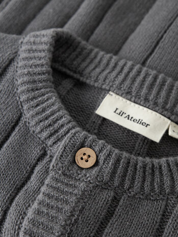 Lil Atelier 13257600 NBMLOMON LS KNIT CARD LIL Poppy Seed Lil Atelier 13257600 NBMLOMON LS KNIT CARD LIL Poppy Seed