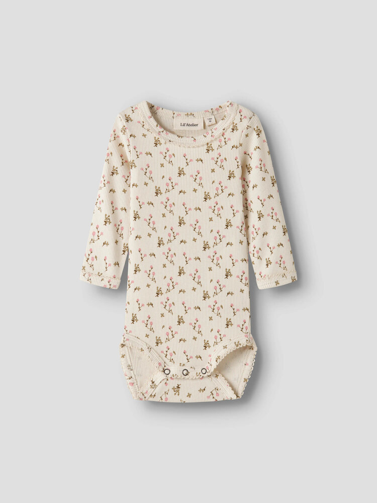 Lil Atelier 13260856 NBFLAGO MAU LS SLIM BODY LIL Turtledove ROSE FLOWER Lil Atelier 13260856 NBFLAGO MAU LS SLIM BODY LIL Turtledove ROSE FLOWER