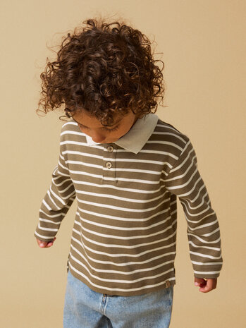Lil Atelier 13257622 NMMLIMIA LS LOOSE POLO TOP LIL Kangaroo TURTLEDOVE Lil Atelier 13257622 NMMLIMIA LS LOOSE POLO TOP LIL Kangaroo TURTLEDOVE