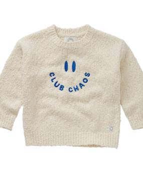 Sproet & Sprout Sweater Boucle Club Chaos Ivory Melee