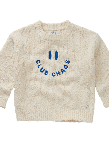Sproet & Sprout Sweater Boucle Club Chaos Ivory Melee