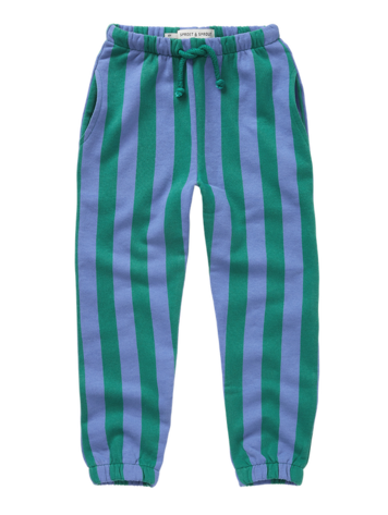 Sproet & Sprout Sweatpants Green Stripe Deep Green