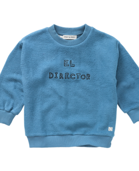 Sproet & Sprout Sweatshirt El Director Blue Chalkboard Blue