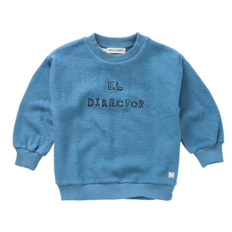 Sproet & Sprout Sweatshirt El Director Blue Chalkboard Blue Sproet & Sprout Sweatshirt El Director Blue Chalkboard Blue