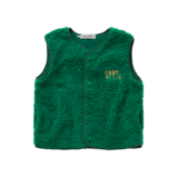 Sproet & Sprout Loose Teddy Gilet Deep Green Sproet & Sprout Loose Teddy Gilet Deep Green