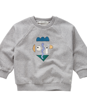 Sproet & Sprout Sweatshirt Raglan Self Potrait Grey Grey Melee