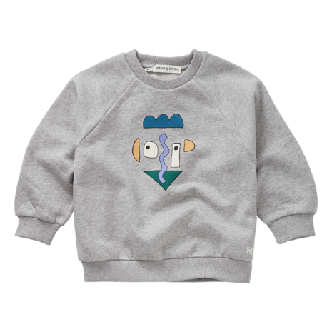 Sproet & Sprout Sweatshirt Raglan Self Potrait Grey Grey Melee Sproet & Sprout Sweatshirt Raglan Self Potrait Grey Grey Melee