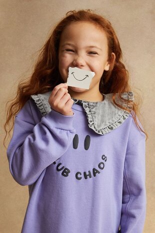 Sproet & Sprout Denim Ruffle Collar Grey Denim Sproet & Sprout Denim Ruffle Collar Grey Denim