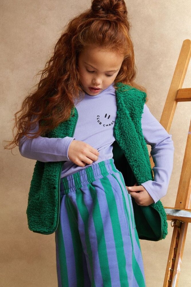 Sproet & Sprout Loose Teddy Gilet Deep Green Sproet & Sprout Loose Teddy Gilet Deep Green