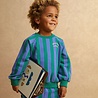 Sproet & Sprout Sweatshirt Block Stripes Deep Green Sproet & Sprout Sweatshirt Block Stripes Deep Green