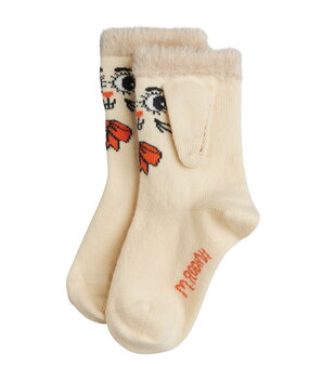 Mini Rodini Rabbit 1-pack ear socks off white Mini Rodini Rabbit 1-pack ear socks off white