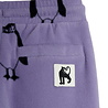 Mini Rodini Penguin aop fleece trousers purple