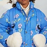 Mini Rodini Violas aop citypuffer blue Mini Rodini Violas aop citypuffer blue
