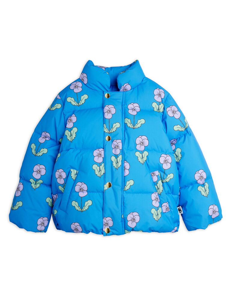 Mini Rodini Violas aop citypuffer blue Mini Rodini Violas aop citypuffer blue