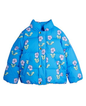 Mini Rodini Violas aop citypuffer blue Mini Rodini Violas aop citypuffer blue