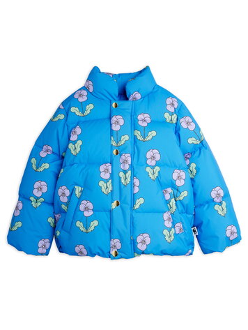 Mini Rodini Violas aop citypuffer blue