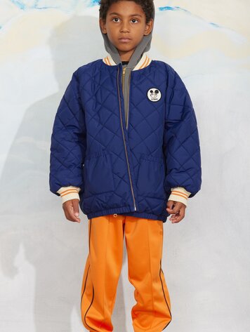 Mini Rodini Ritzratz patch quilted puffer blue