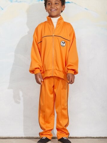 Mini Rodini Ritzratz patch tracksuit jacket orange