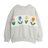 Mini Rodini Violas panel sweatshirt grey melange Mini Rodini Violas panel sweatshirt grey melange