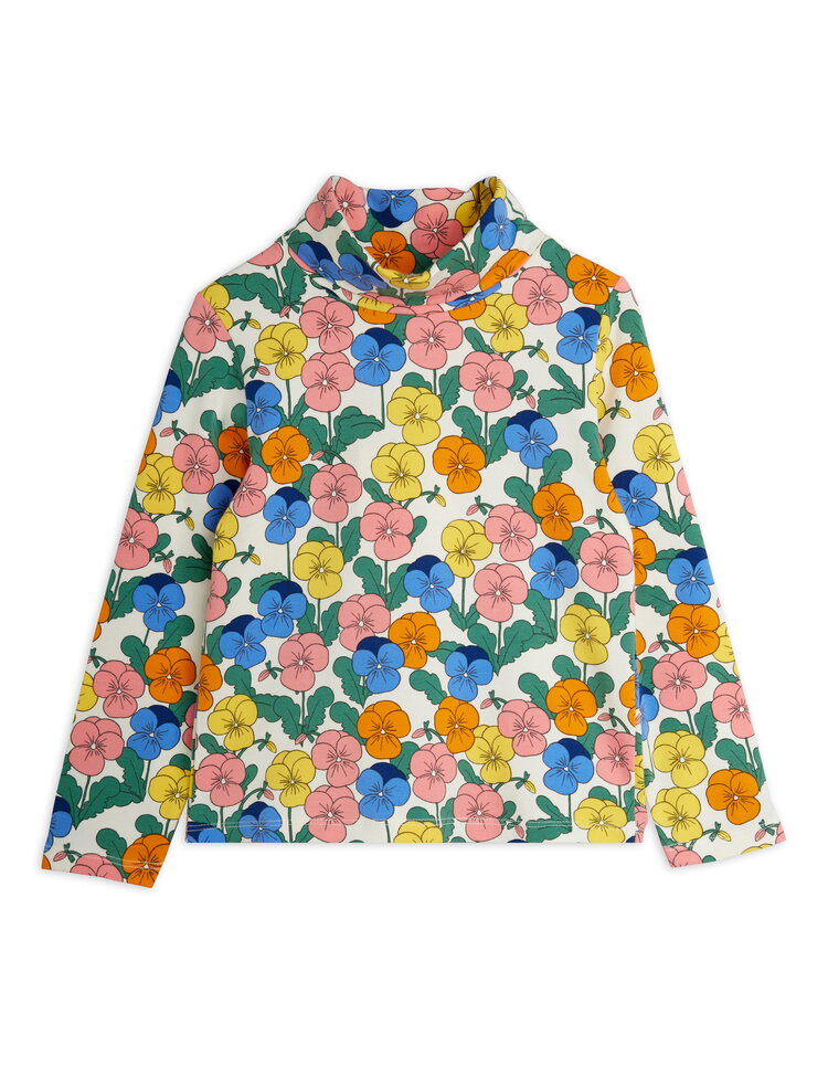 Mini Rodini Violas aop turtleneck multi
