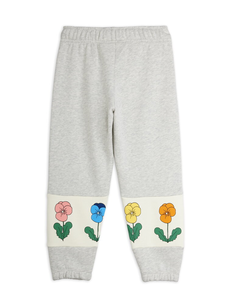 Mini Rodini Violas panel sweatpants grey melange