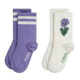 Mini Rodini Viola stripe 2-pack socks multi Mini Rodini Viola stripe 2-pack socks multi
