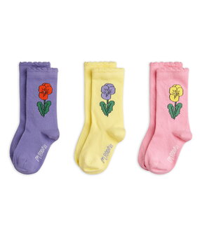 Mini Rodini Violas 3-pack socks multi Mini Rodini Violas 3-pack socks multi