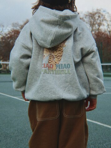 Konges Slojd LOU SEQUIN SWEAT ZIP HOODIE Tijger