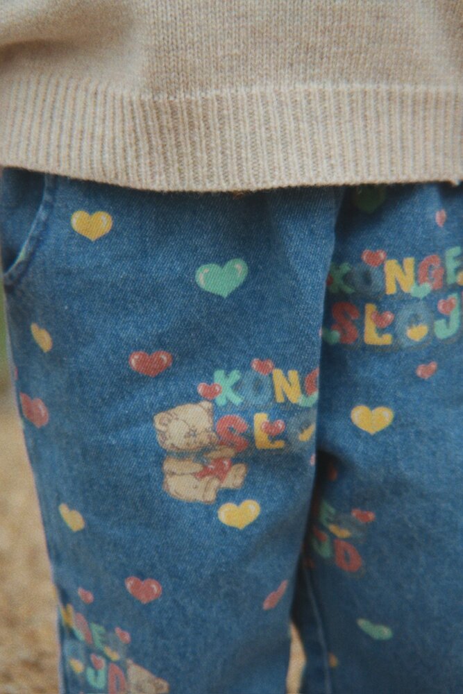 Konges Slojd MAGOT FRILL PANTS Teddy Coeur Konges Slojd MAGOT FRILL PANTS Teddy Coeur