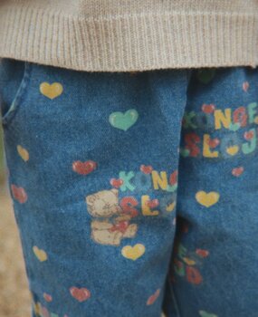 Konges Slojd MAGOT FRILL PANTS Teddy Coeur Konges Slojd MAGOT FRILL PANTS Teddy Coeur