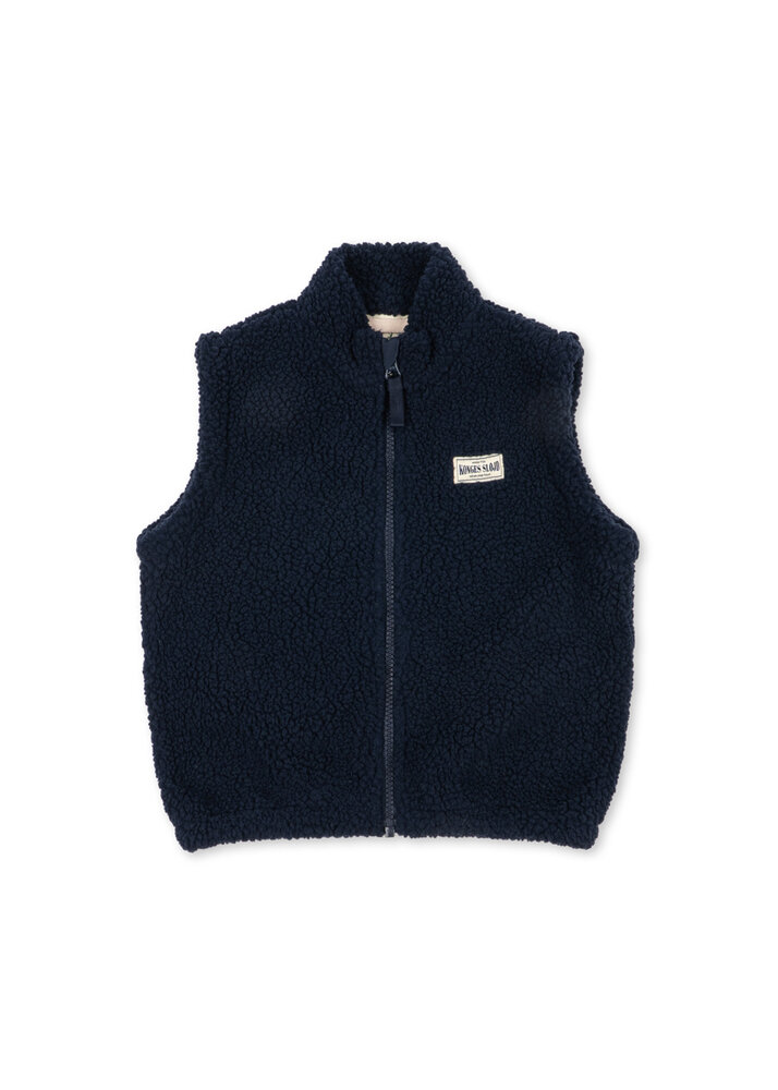 Konges Slojd JODY SOLID TEDDY VEST Total Eclipse