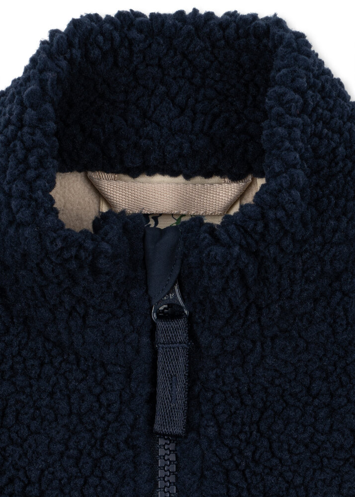 Konges Slojd JODY SOLID TEDDY VEST Total Eclipse