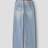 Name It 13257659 NKFBELLA WIDE RHINE JEANS 6608-IM Light Blue Denim